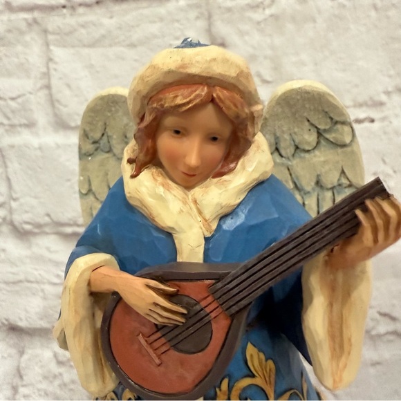 Jim Shore Victorian Angel w/Lute Figurine Merry Mandolin Melody 4047673 - Picture 4 of 9